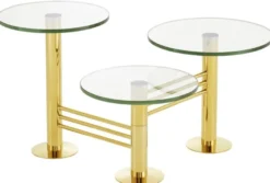 Casa Padrino Designer Wohnzimmer Beistelltisch Gold - Designer Wohnzimmermöbel