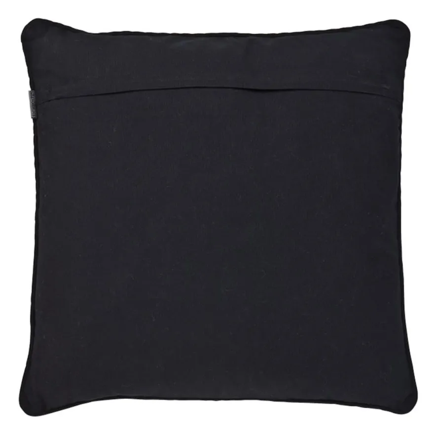 Casa Padrino Designer Zierkissen Schwarz & Grau 50 x H. 50 cm - Luxus Kissen