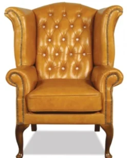 Casa Padrino Echtleder Sessel mit Glitzersteinen 95 x 95 x H. 110 cm - Luxus Wohnzimmer Ohrensessel