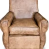 Casa Padrino Echtleder Sessel Buffalo Leder / Antik-Braun - Clubsessel - Lounge Sessel - Vintage