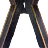 Casa Padrino Esstisch Dunkelbraun / Schwarz Ø 150 x H. 77 cm - Luxus Esszimmermöbel