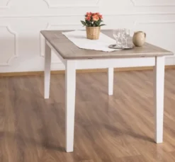 Casa Padrino Esstisch im Landhausstil mit Eichenholzplatte, 160 x 90 x 78 cm