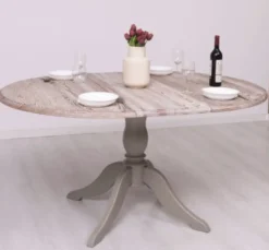 Casa Padrino Esstisch im Landhausstil, 120 x 120 x 78 cm