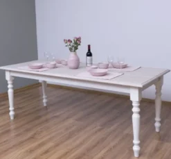 Casa Padrino Esstisch im Landhausstil mit Eichenholzplatte, 210 x 90 x 78 cm