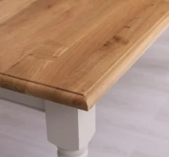 Casa Padrino Esstisch im Landhausstil mit Eichenholzplatte, 210 x 90 x 78 cm