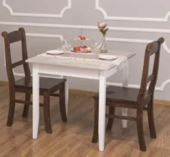 Casa Padrino Esstisch im Landhausstil, 80 x 80 x 78 cm