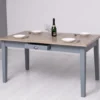 Casa Padrino Esstisch im Landhausstil mit Eichenholzplatte, 180 x 90 x 78 cm