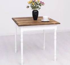 Casa Padrino Esstisch im Landhausstil, 80 x 80 x 78 cm