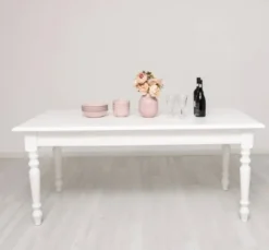 Casa Padrino Esstisch im Landhausstil Weiß, 180 x 90 x 78 cm