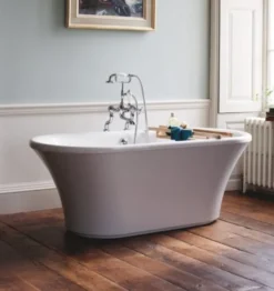 Casa Padrino freistehende Badewanne Modell BBri im Retro Design Weiß 1700 x 750 x 620 mm