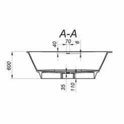 Casa Padrino Freistehende Luxus Badewanne Matt Weiß 190 cm - Badezimmer Möbel