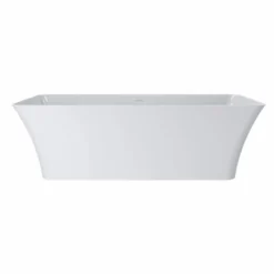 Casa Padrino Freistehende Luxus Badewanne Hochglanz Weiß 180 cm - Badezimmer Möbel