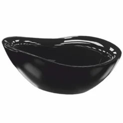 Casa Padrino Freistehende Luxus Badewanne Matt Schwarz / Hochglanz Schwarz 179,5 cm