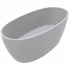 Casa Padrino Freistehende Luxus Badewanne Hochglanz Weiß 169,4 cm - Badezimmer Möbel