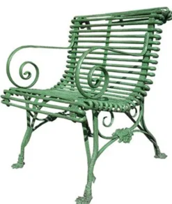 Casa Padrino Gartenstuhl aus Schmiedeeisen mit Krallenfüßen - verschiedene Farben - 65 cm x 60 cm - Luxus Gartenmöbel