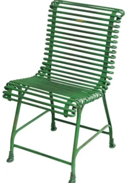 Casa Padrino Gartenstuhl aus Schmiedeeisen - verschiedene Farben - 44 cm x 50 cm - Luxus Gartenmöbel