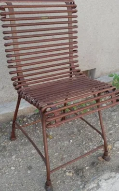 Casa Padrino Gartenstuhl aus Schmiedeeisen - verschiedene Farben - 44 cm x 50 cm - Luxus Gartenmöbel