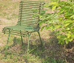 Casa Padrino Gartenstuhl aus Schmiedeeisen - verschiedene Farben - 44 cm x 50 cm - Luxus Gartenmöbel
