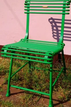 Casa Padrino Gartenstuhl aus Schmiedeeisen - alle Farben - 44 cm x 50 cm - Luxus Gartenmöbel