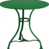 Casa Padrino Gartentisch aus Schmiedeeisen in Grün, Durchmesser 60 x Höhe 70 cm - Hochwertiger Bistrotisch für den Außenbereich