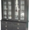 Casa Padrino Großer Shabby Chic Buffetschrank im Landhausstil aus Kiefer und MDF, 4 Türen, 190 x 45/32 x 245 cm
