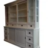 Casa Padrino Großer Shabby Chic Buffetschrank im Landhaus Stil, Weiß, 220 x 50/45 x 225 cm