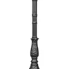 Casa Padrino Gusseisen Säule Schwarz H. 217 cm - Prunkvolle Gartensäule mit Kapitell - Garten & Terrassen Deko