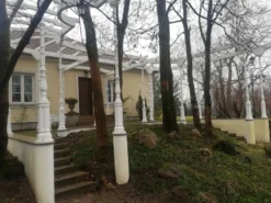 Casa Padrino Gusseisen Säule Schwarz H. 217 cm - Prunkvolle Gartensäule mit Kapitell - Garten & Terrassen Deko