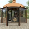 Casa Padrino Gusseisen Säule Schwarz H. 280 cm - Prunkvolle Gartensäule mit Kapitell - Garten & Terrassen Deko