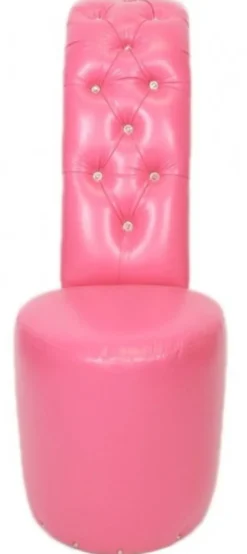 Casa Padrino High Heel Sessel mit Dekosteinen in Rosa - Designer Sessel im Schuh Design - 105 x 40 x 85 cm