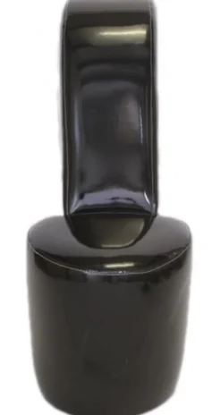 Casa Padrino High Heel Sessel Schwarz Lack Luxus Design - Designer Sessel - 105 x 40 x 85 cm