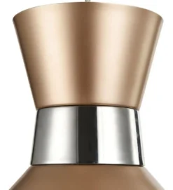 Casa Padrino Hängeleuchte Champagnerfarben / Silber Ø 33,5 cm - Höhenverstellbare Leuchte