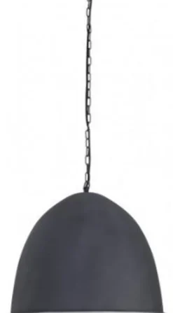 Casa Padrino Hängeleuchte Industrial Design grau, Metall, Durchmesser 47 x H. 50 cm - Industrie Lampe Leuchte Industrieleuchte