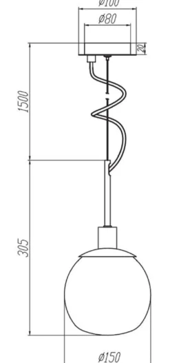 Casa Padrino Hängeleuchte Silber / Weiß Ø 15 x H. 30,5 cm - Moderne Pendelleuchte