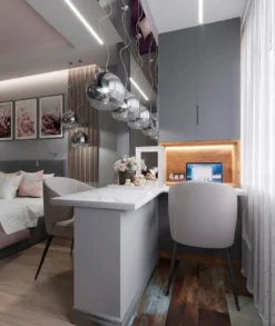 Casa Padrino Hängeleuchte Silber Ø 20 x H. 17,5 cm - Hängelampe mit rundem Lampenschirm und feinsten Kristall Behängen