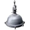 Casa Padrino Industrial Stil Hängeleuchte Antik Grau Ø 77 x H. 91 cm - Große Metall Fabriklampe
