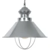 Casa Padrino Industrie Hängeleuchte im Industrial Design, Aluminium verzinkt, Farbe Galvanized, Durchmesser 34 cm