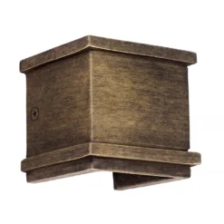 Casa Padrino Jugendstil Außenwandleuchte 10 x 8 x H. 9 cm - Bronze - Nostalgische Wetterfeste Außenleuchte
