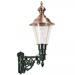 Casa Padrino Jugendstil Außenwandleuchte 22 x 36 x H. 64 cm - Verschiedene Farben - Nostalgische Wetterfeste Außenleuchte