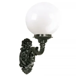 Casa Padrino Jugendstil Außenwandleuchte 30 x 47 x H. 75 cm - Verschiedene Farben - Nostalgische Wetterfeste Außenleuchte