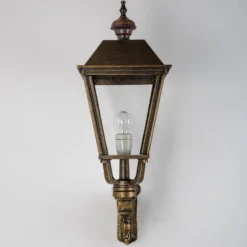 Casa Padrino Jugendstil Außenwandleuchte 21 x 39 x H. 70 cm - Bronze - Nostalgische Wetterfeste Außenleuchte