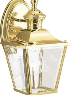 Casa Padrino Jugendstil Außenwandleuchte Gold 14,7 x 17 x H. 26,3 cm - Nostalgische Balkon Garten Terrassen Außenleuchte - Nostalgische Außenleuchten