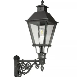 Casa Padrino Jugendstil Außenwandleuchte 25 x 43 x H. 80 cm - Verschiedene Farben - Nostalgische Wetterfeste Außenleuchte