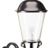Casa Padrino Jugendstil Außenwandleuchte / Außenlampe Schwarz 37 x 76 x H. 105 cm - Luxus Qualität