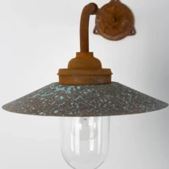 Casa Padrino Jugendstil Außenwandleuchte 30 x 50 x H. 36 cm - Verschiedene Farben - Nostalgische Wetterfeste Außenleuchte