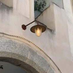 Casa Padrino Jugendstil Außenwandleuchte 30 x 50 x H. 36 cm - Verschiedene Farben - Nostalgische Wetterfeste Außenleuchte