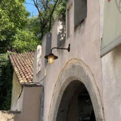Casa Padrino Jugendstil Außenwandleuchte 30 x 50 x H. 36 cm - Verschiedene Farben - Nostalgische Wetterfeste Außenleuchte