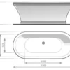 Casa Padrino Jugendstil Badewanne Beige / Weiß 170 cm - Freistehende Retro Stil Badewanne