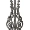 Casa Padrino Jugendstil Beistelltisch Antik Silber H. 69 cm - Runder Gusseisen Blumentisch - Garten & Terrassen Möbel