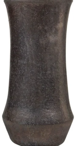 Casa Padrino Jugendstil Blumentopf Schwarz / Bronze Ø 43 x H. 87 cm - Handgefertigter runder Terracotta Pflanzentopf - Garten & Terrassen Deko Accessoires